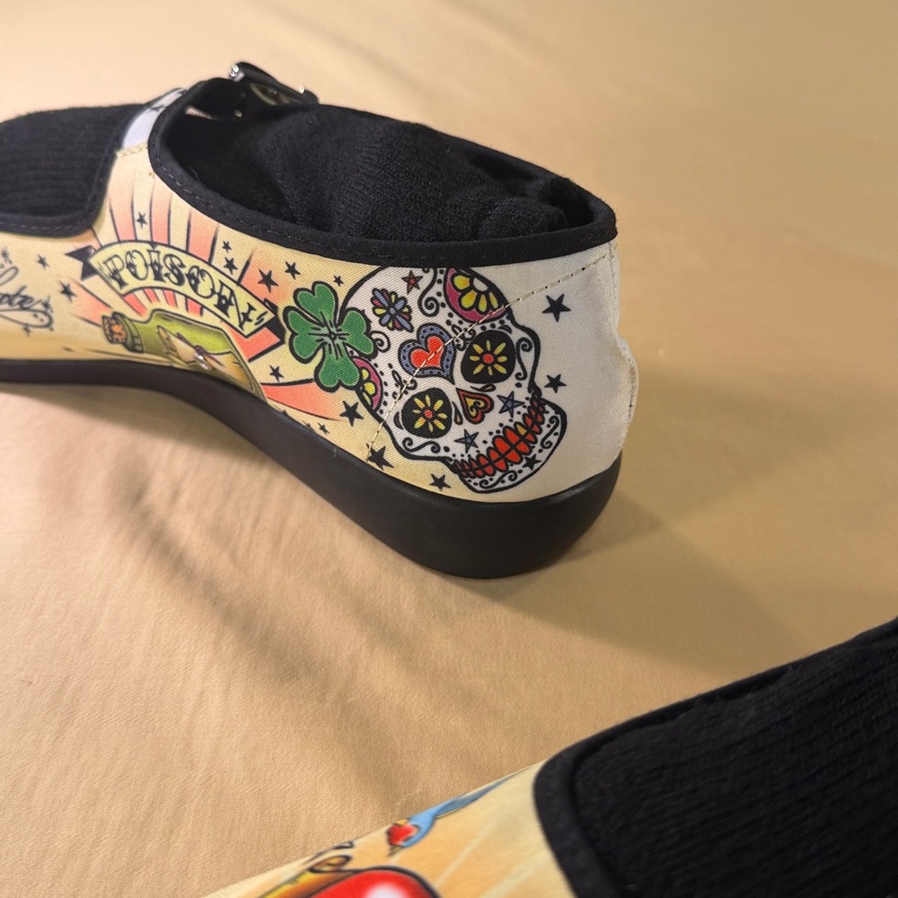 Hot chocolate design chocolaticas Mary Jane’s tattoo print US size 10 EU size 40 - Picture 4 of 11